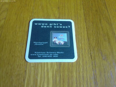 BEER COASTER: KOSTRITZER wwwo gibt's denn sowas? German Beer