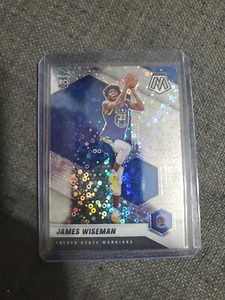 James Wiseman 2020-21 Panini Mosaic Choice Disco Silver Prizm RC #205