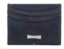 ST Dupont Marvel Ironman Tony Stark Blue Leather Credit Card Wallet 180008 $240