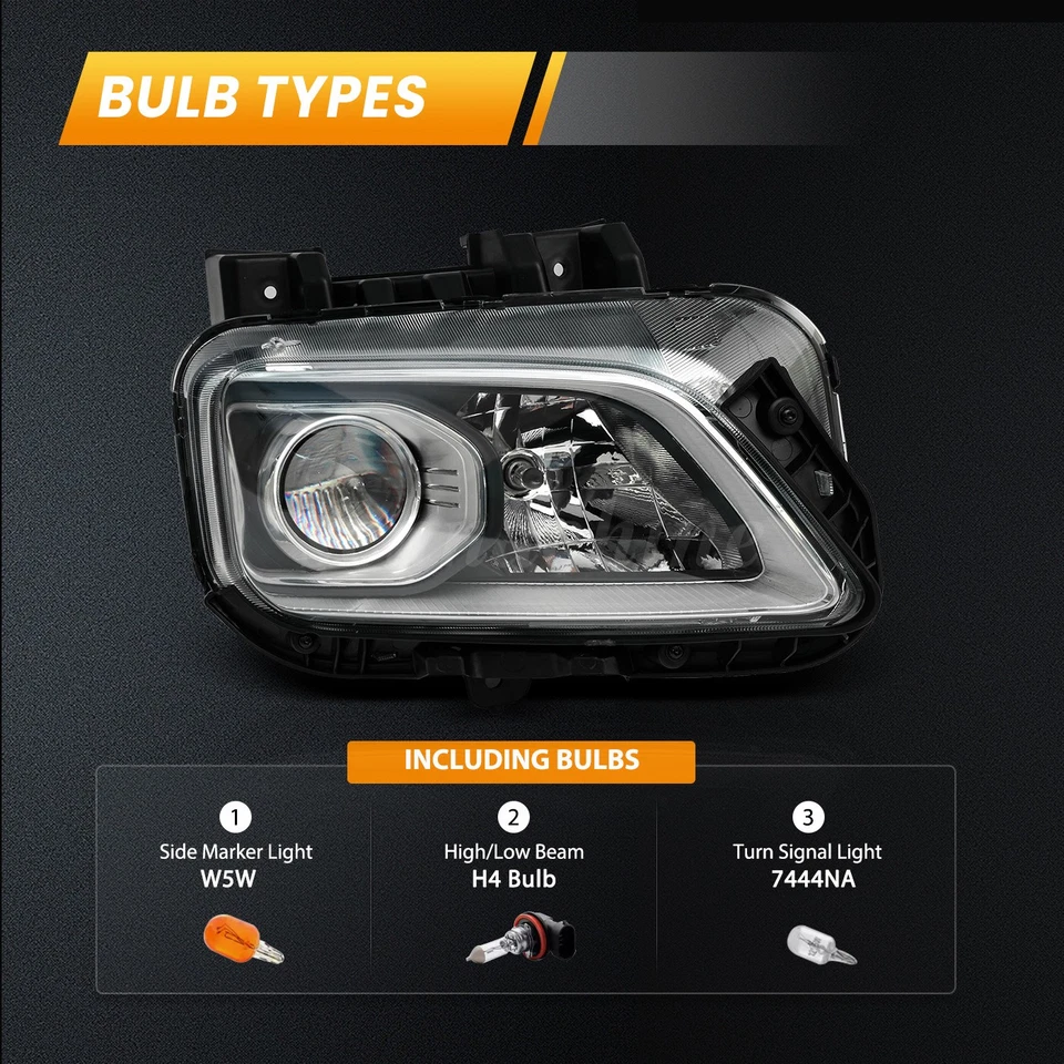 FOR 2018 2019 2020 2021 Hyundai Kona Halogen Headlight Assembly W/bulbs Right Foto 3 de 4