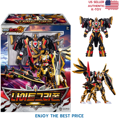 #ad Metal Cardbot W NightGriffon Transformer Robot Jet Aircraft Korean Toy 2025 $64.90