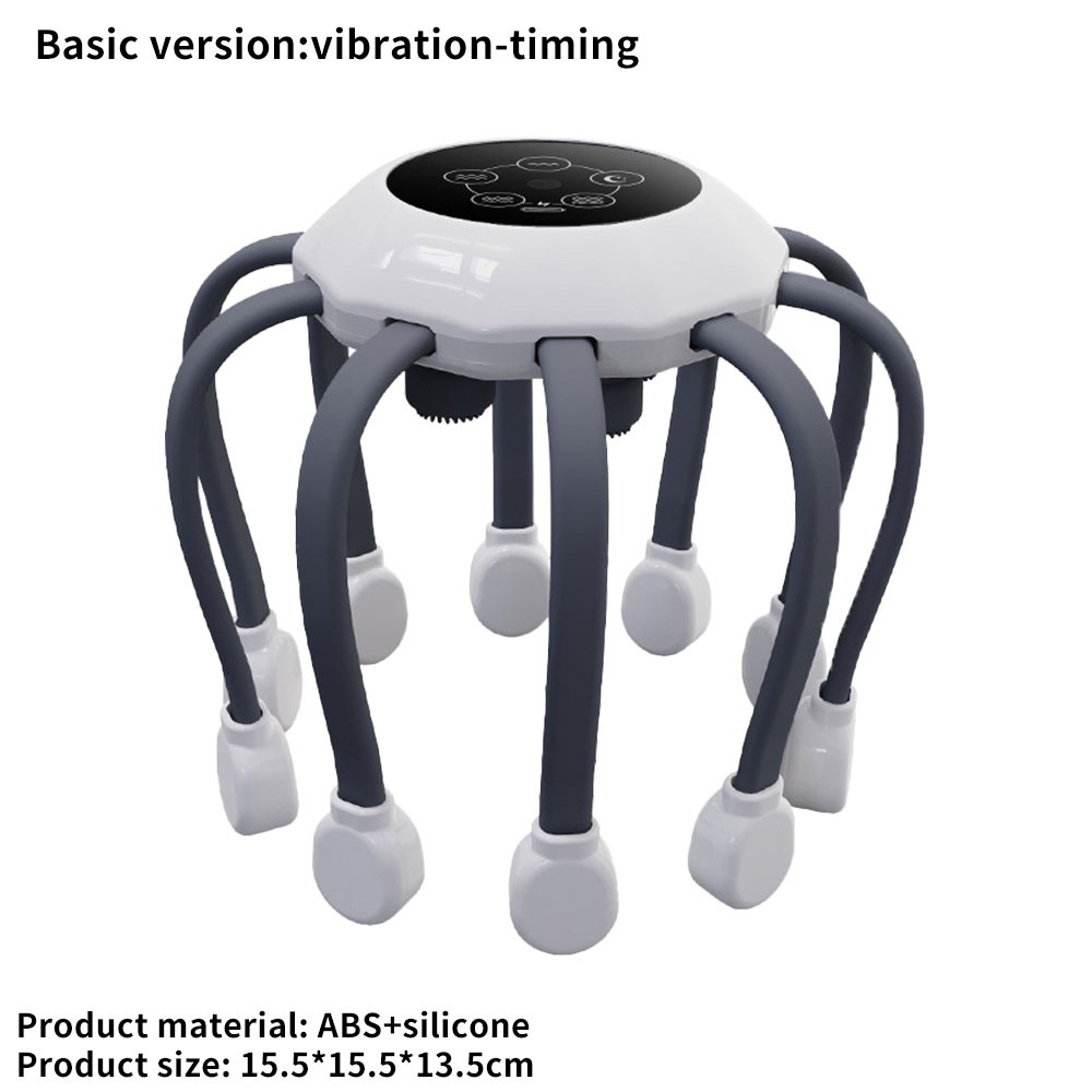 Electric Scalp Head Massager Octopus Claw Vibration Massage Stress Relief OY