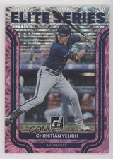 2022 Panini Donruss Elite Series Pink Fireworks Christian Yelich #ES-2 0l1