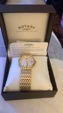 Image of Rotary Windsor Men’s Watch Gold tone stainless Steel With Box Lifetime Guarantee