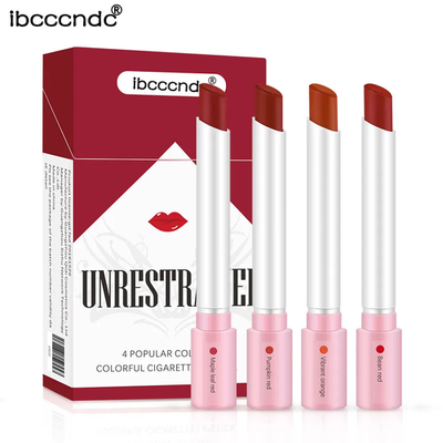 colorful cigarette lipstick Creative Cigarette Lipstick Set 4 Colors Matte Long Lasting Waterproof!!!