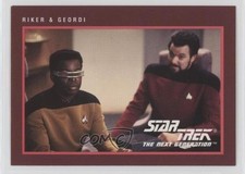 1991 Impel Star Trek 25th Anniversary William T Riker Geordi LaForge & #276 04rl