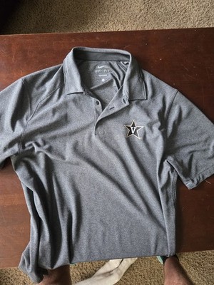 Nike Dri-FIT Men s Gray Polo Shirt L Short Sleeve Breathable Embroidered Logo