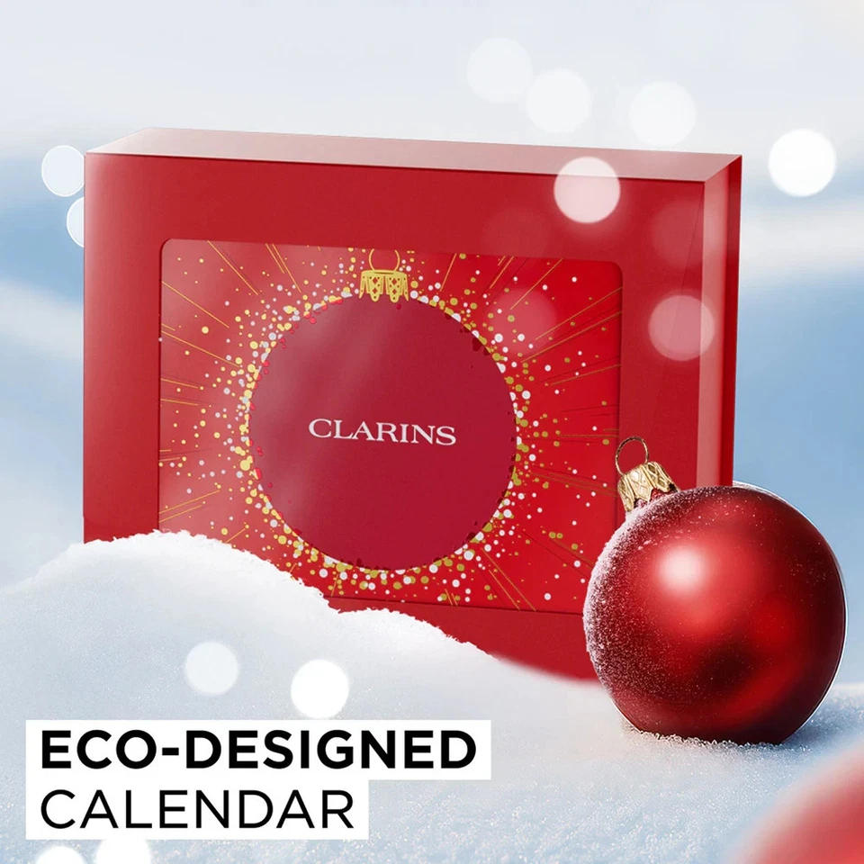 Clarins 12 Holiday Season Cosmetics Advent Calendar Christmas Gift box - Image 2 of 4