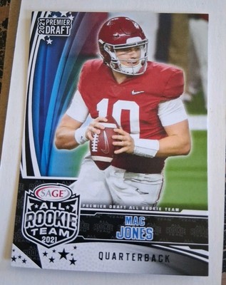 Mac Jones ROOKIE ''All Rookie Team'' 2021 Sage Premier Draft #RTMJ Alabama RC