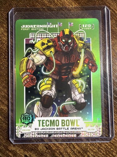 2026 Battle Arena Techmo Bowl Judkernaught 1st Glow Green Foil SP Rookie SB235