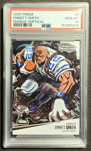 Emmitt Smith #5 2025 Panini Prizm Manga Vertical card