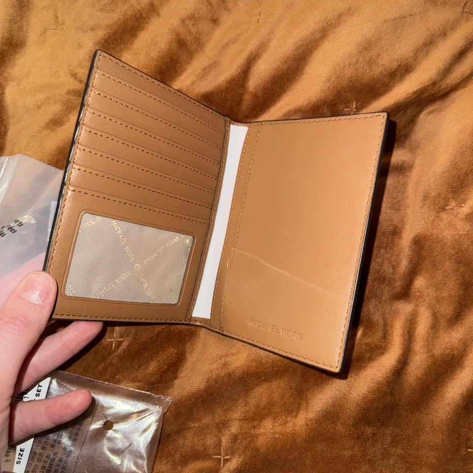 Michael Kors Jetset Soporte Pasaporte Cuero Accesorio de Viaje Brn/Acorn Foto 4 de 4