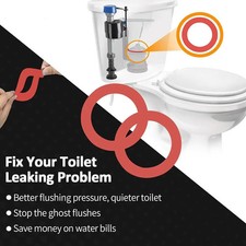 4PCS Canister Flush Valve Seal for Mansfield 210/ 211/GP1059291 Toilet Ring Seal