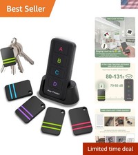 Effortless Lost Item Locator - 4 Pack Key Finder with 131ft Range  Loud Beep