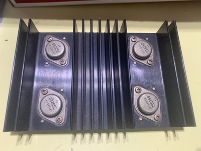 Sansui 1000X Stereo Receiver Parting Out Output Transistors + Heatsink