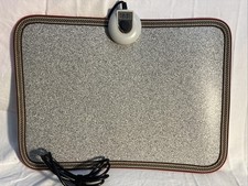 AC 110V Heated Floor Mat for Foot, Gray Carbon Crystal Heating Pad, Electric ...