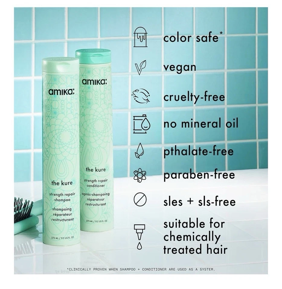 Amika The Kure Repair Shampoo REFILL 500 ML. NEW SEALED $45 MSRP - Image 4 of 4