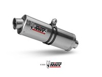 Mivv Oval SchalldäMpfer Auspuffanlage Edelstahl Suzuki GSF 600 Bandit 1995-2004