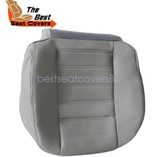 Passenger Bottom Replacement Leather Seat Cover Fit For 04-2007 Hummer H2 Gray