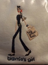 NYC Bloomingdales 'Bloomie's Girl' Purse Vintage Clutch Purse 9.5 x6 New