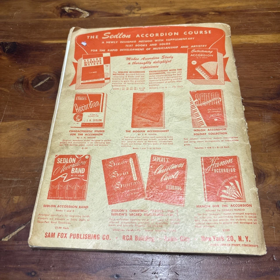 Seldon Accordion Method Book 1-a Vintage - Image 2 of 3
