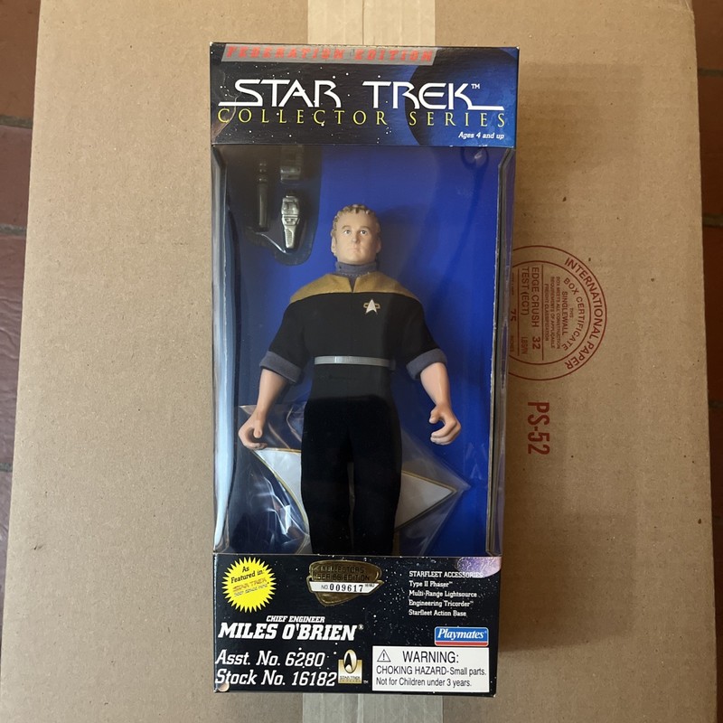 Star Trek Collector Series MILES O’BRIEN DS9 12 inch Federation Edition 1997