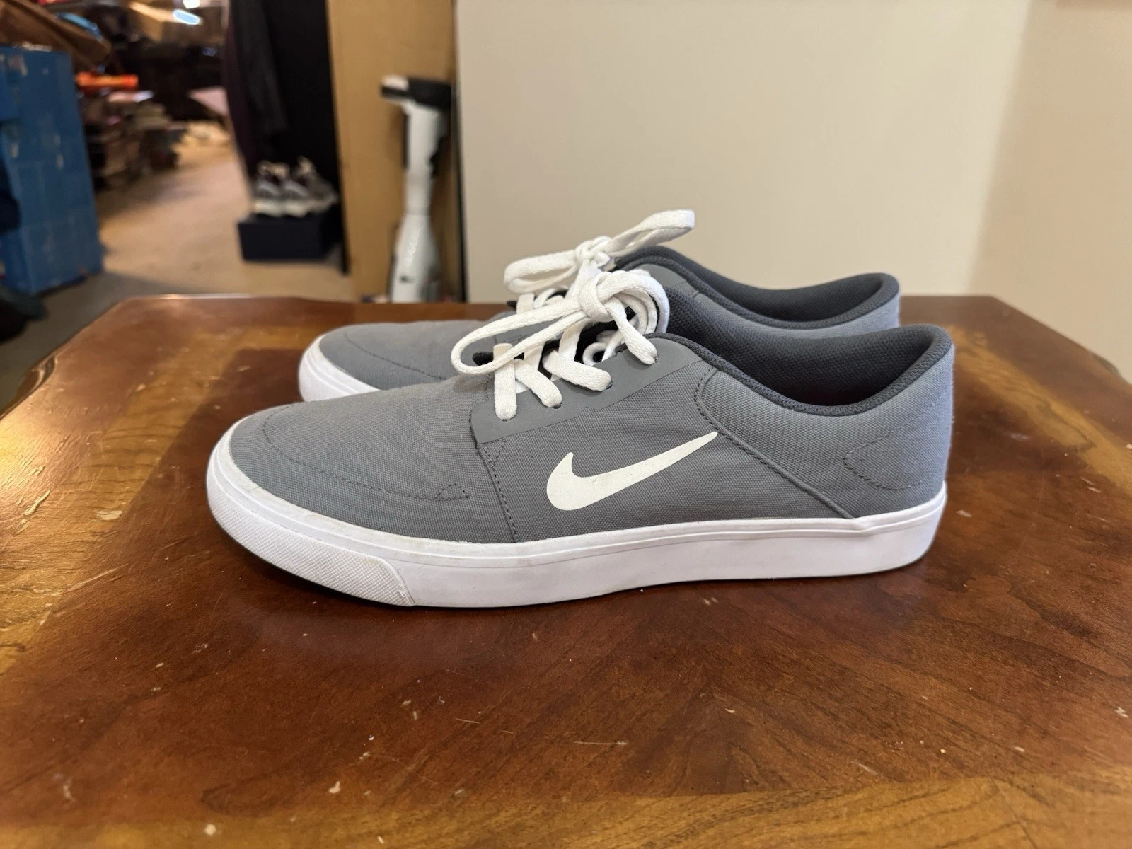 Nike Portmore Canvas SB 'Grey' 723874 010 Uomo Taglia 9