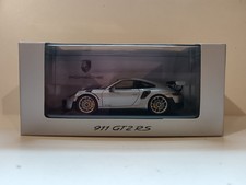 Porsche 911 GT2 RS Silver Dealer Box Spark 1/43