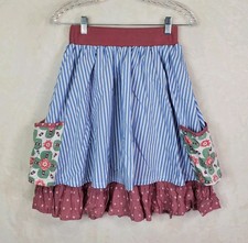 Matilda Jane Happy  Free Floating By Skirt Pockets Boho Milkmaid Size Small