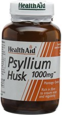 HealthAid Psyllium Husk, Fibre, 1000mg 60 Vegan Capsules
