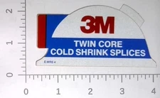 Vintage 3M Company Mine Twin Core Cable Cold Splice Coal Mining Sticker Decal