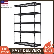 Metal Storage Shelving Unit Garage Storage Rack 5-Tier Adjustable 2500 lbs Load