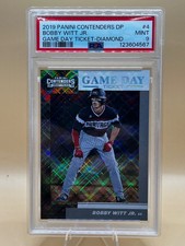 2019 Contenders Bobby Witt Jr. Gameday Diamond #7/15 Jersey Number PSA 9 Rookie