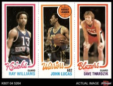 1980 Topps Ray Williams / John Lucas / Dave Twardzik 173 / 94 / 202 8 - NM/MT