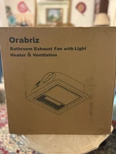Oeukas 4 in 1 Bathroom Exhaust Fan with Heater 190 CFM, 1800W Heating Power