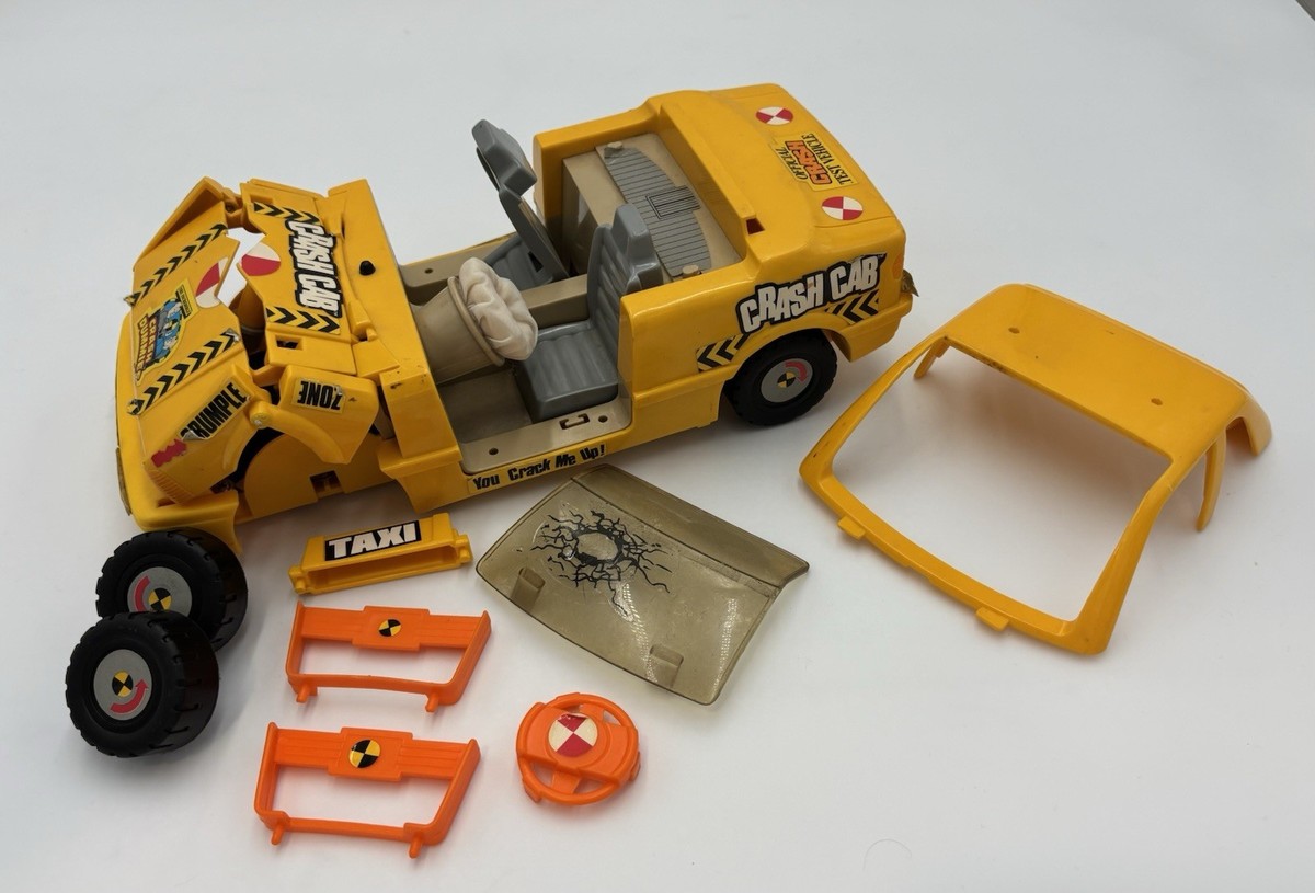 Incredible Crash Dummies by TYCO: CRASH CAB CAR, SKID, SPARE TIRE