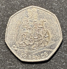 London 2012 Olympic Boccia 50p Circulated Coin Rarest #13 of 29 - Available on eBay