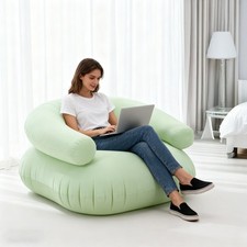 Inflatable Sofa Camping Blow up Chair Lounger Blow up Couch Outdoor Lazy Seat UK