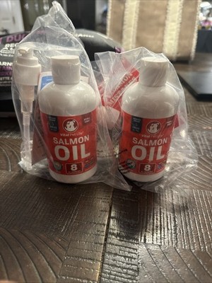 2 Salmon Oil for Dogs & Cats 8 oz | Omega 3 EPA DHA | Skin & Coat