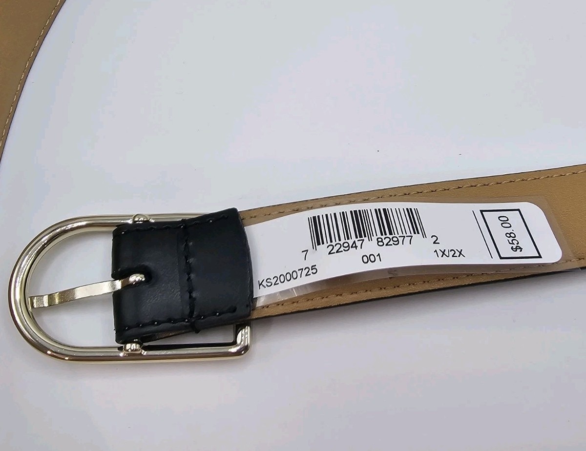 Kate Spade Black Leather Belt - Size 1X 2X Women display picture 2