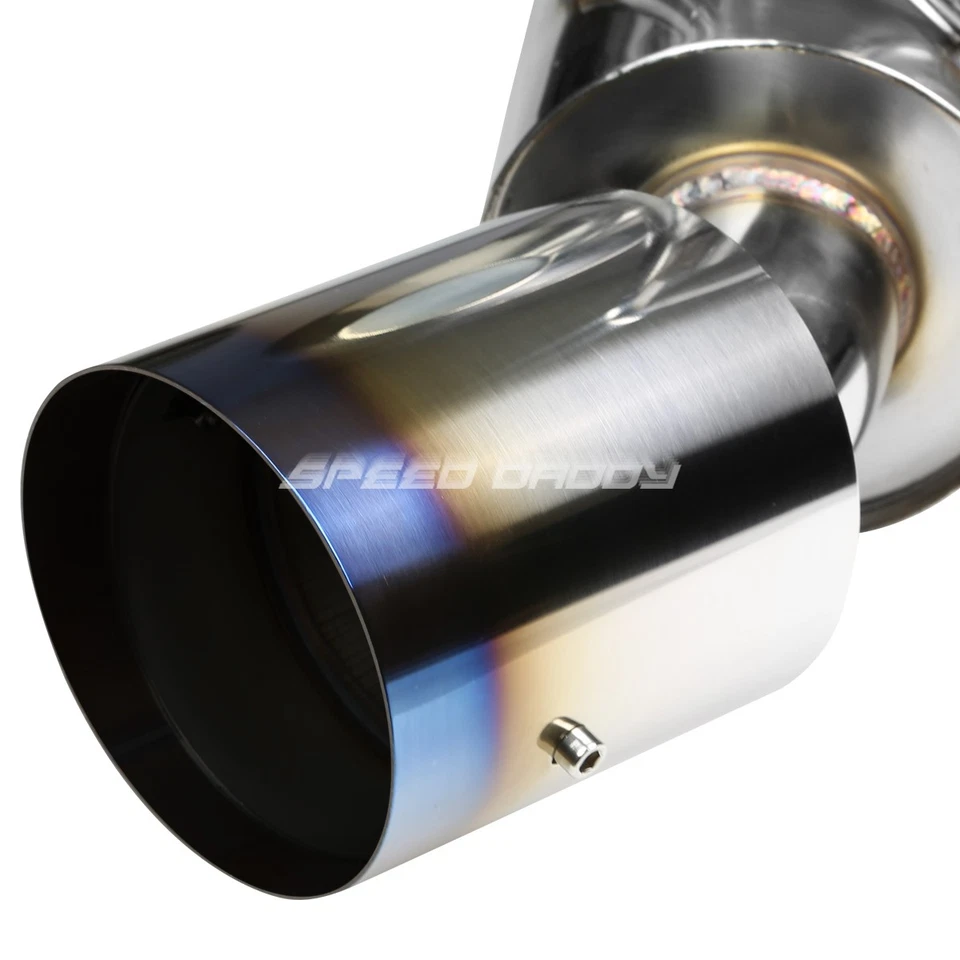 PARA 09-20 370Z Z34 FAIRLADY Z DUAL 4.5" PUNTA SILENCIADOR QUEMADO SISTEMA DE ESCAPE CATBACK Foto 2 de 4