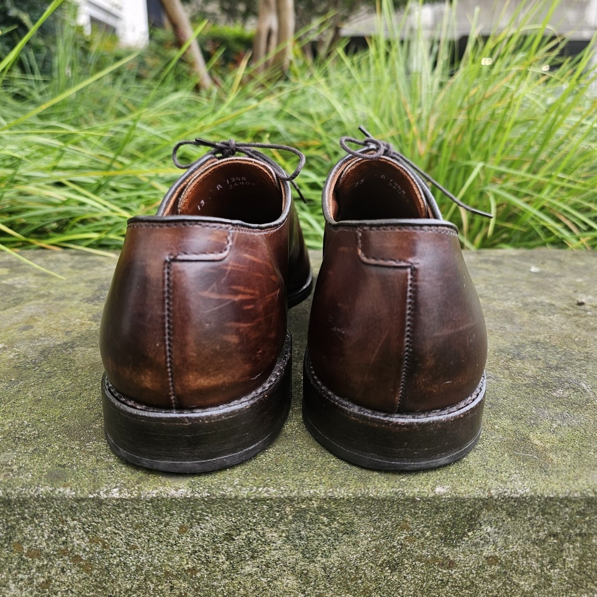 Allen Edmonds 13 Delray Brown Leather Oxford Dress Shoe Lace  display picture 1