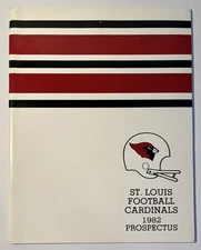 1982 NFL Football St. Louis Cardinals Prospectus,  (B135)