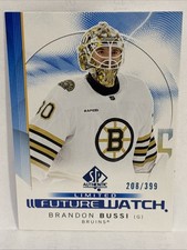 2024-25 SP Authentic Future Watch Limited Blue #208/399 Brandon Bussi RC Card