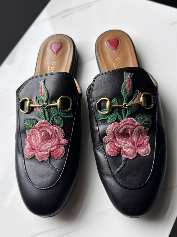 Preowned Gucci Betis Glamour Slip On Sz38