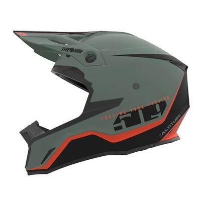 509 Altitude 2.0 Offroad Helmet Fidlock Strap Bag Included DOT ECE Sci-Fi Green