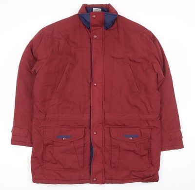 Premier Man Herren Parka Jacke rot Größe M Polyester Baumwolle