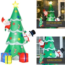 Christmas Tree Inflatable Outdoor 7ft Garden Indoor Decoration LED Lit