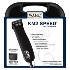 Wahl KM2 Corded 2 Speed Clipper Kit PET Dog Grooming, BLACK Color