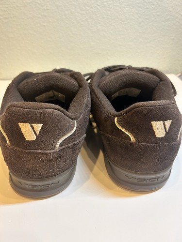 Vision Street Wear Brown Suede Skate Shoes Men's Size 12 Low Top Fat Tongue - Picture 11 of 12